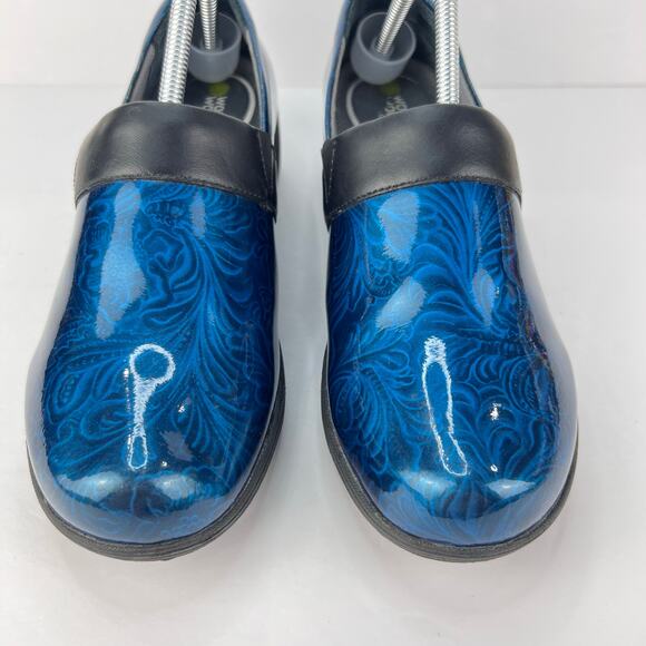 EUC Dansko Work Wonders Women's 42 Blue Nursing Shoes Clogs Slip On lightweight - Picture 2 of 12